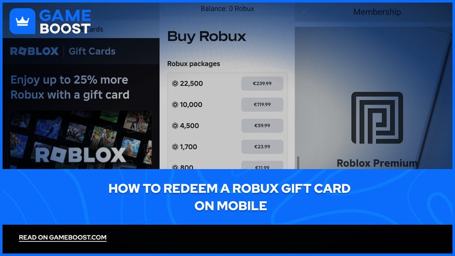 Come riscattare una carta regalo Robux su mobile