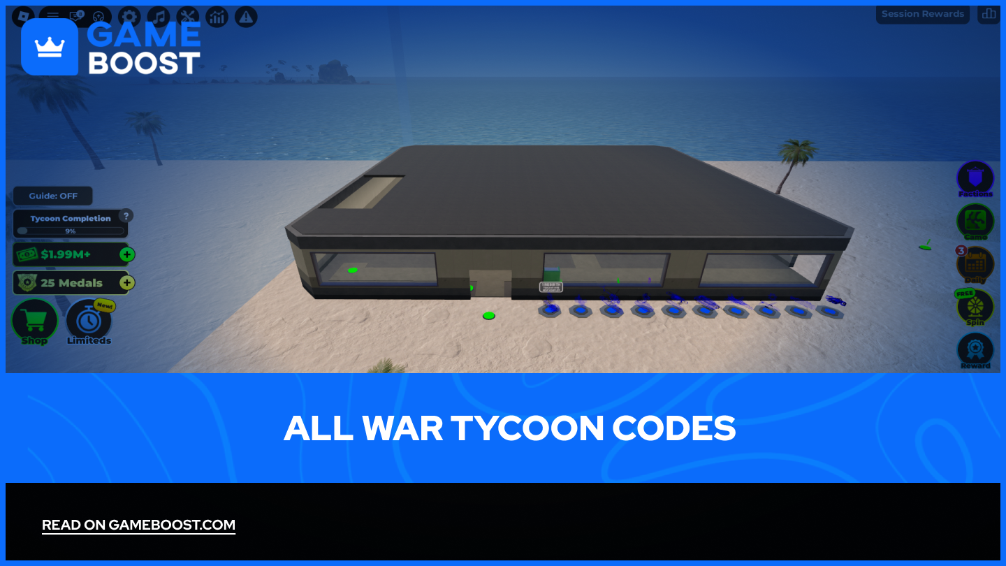 All War Tycoon Codes (July 2026)