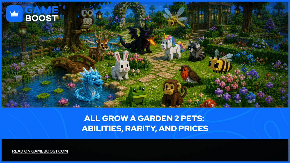 All Grow a Garden 2 Pets: Kyvyt, Harvinaisuus ja Hinnat