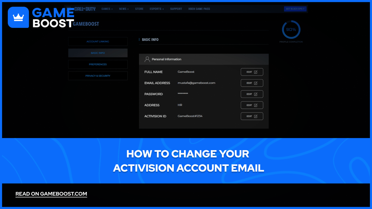How to Change Your Activision Account Email