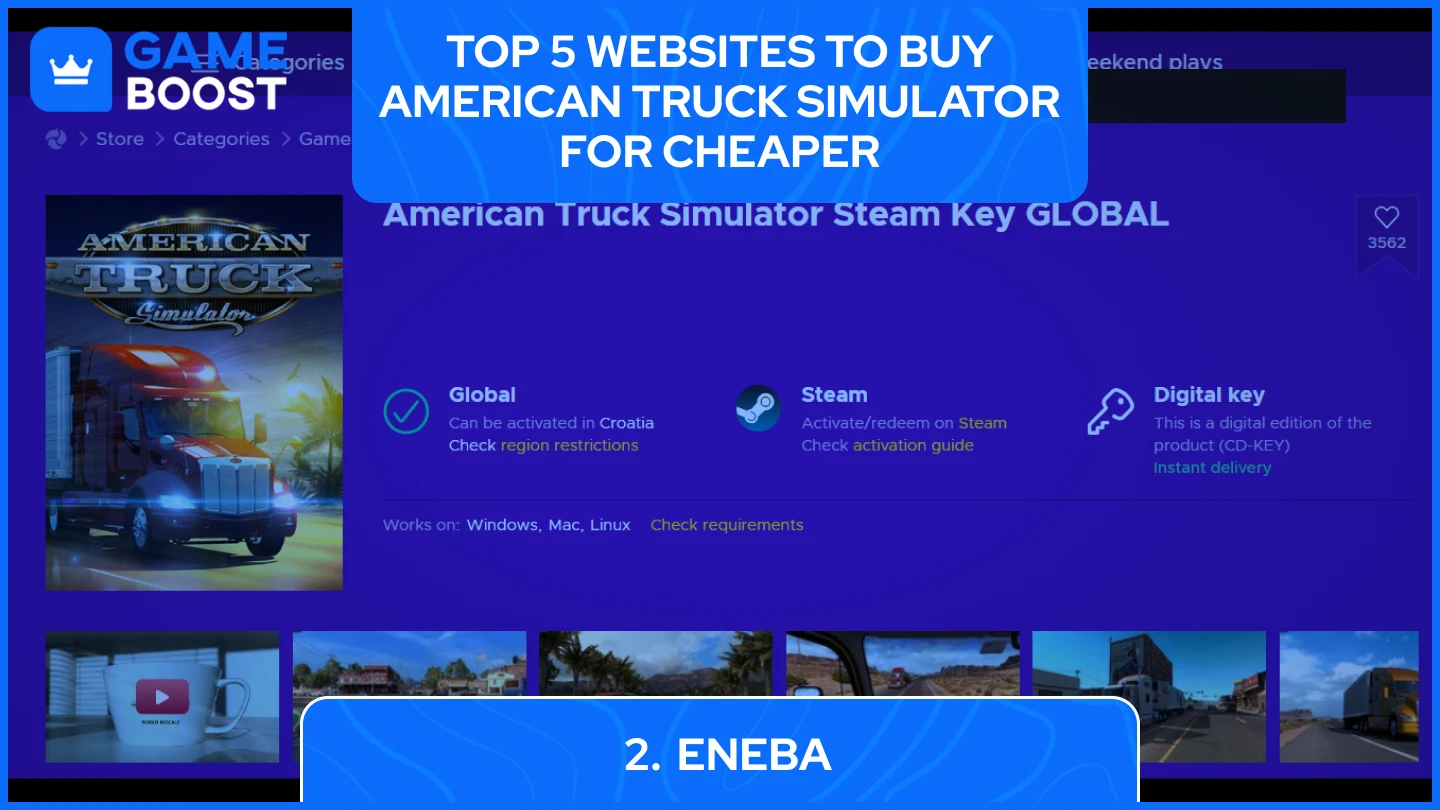 american truck simulator cheap game keys