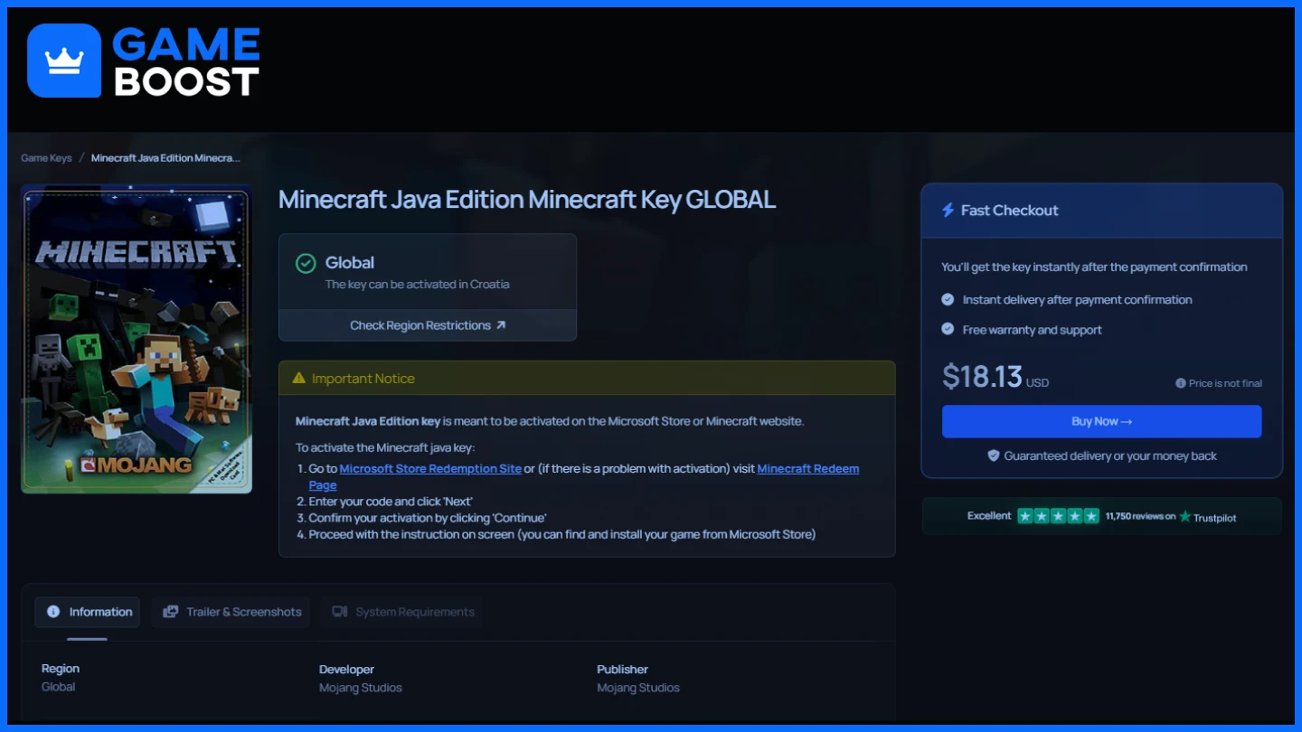 gameboost minecraft java