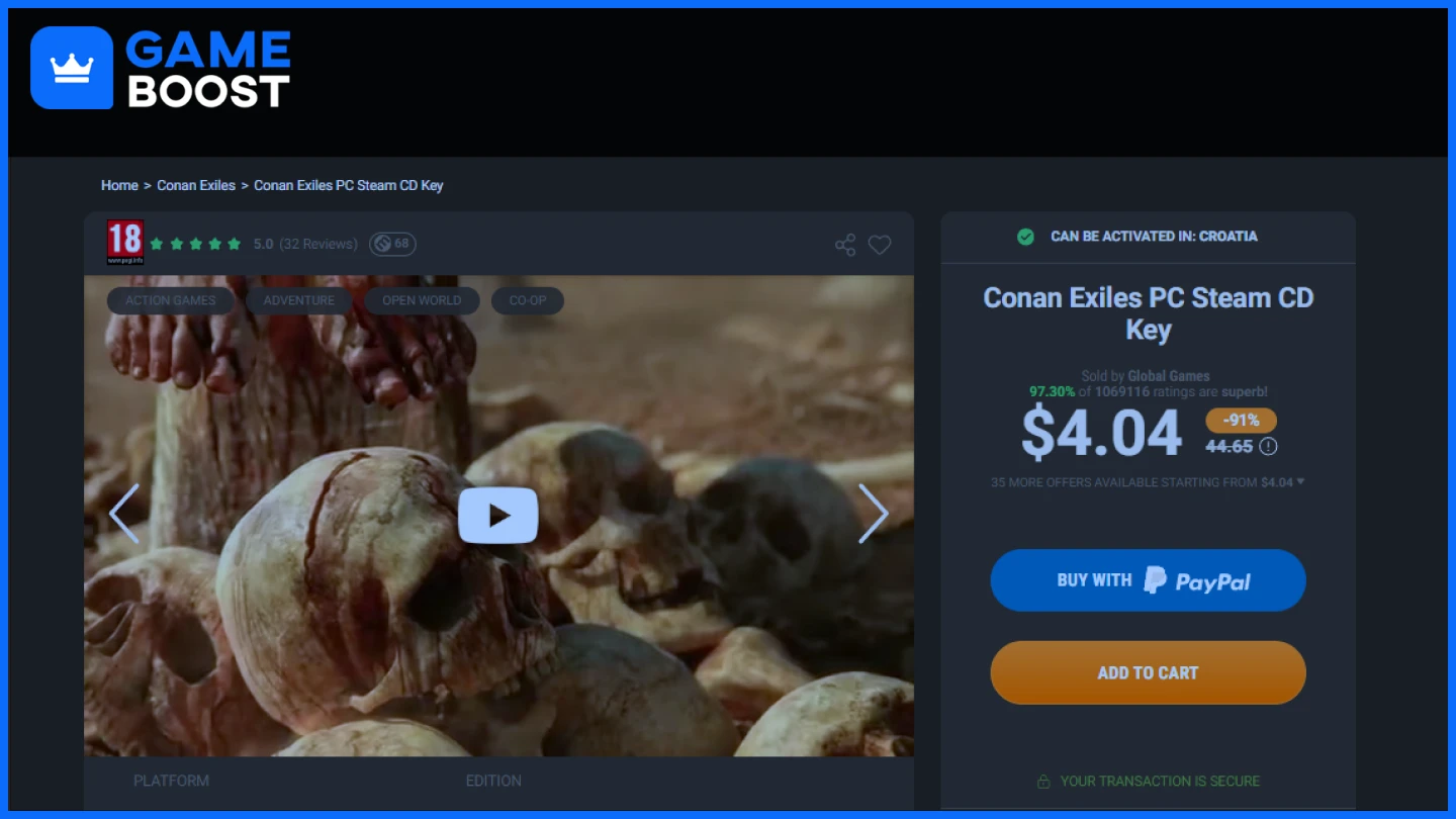 kinguin conan exiles
