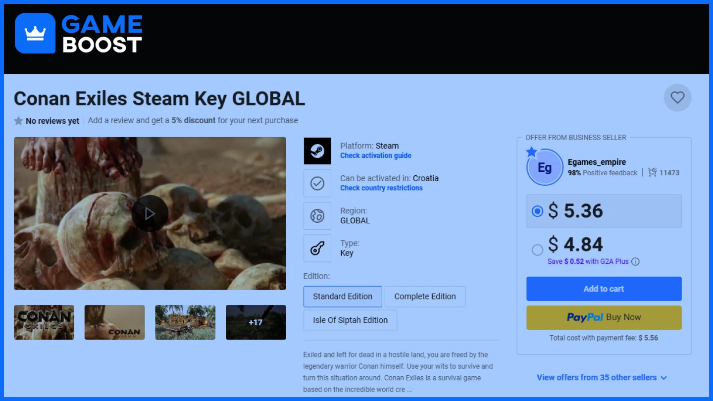 g2a conan exiles