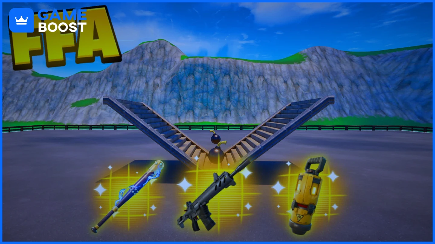 1v1 ffa build fights fortnite xp map