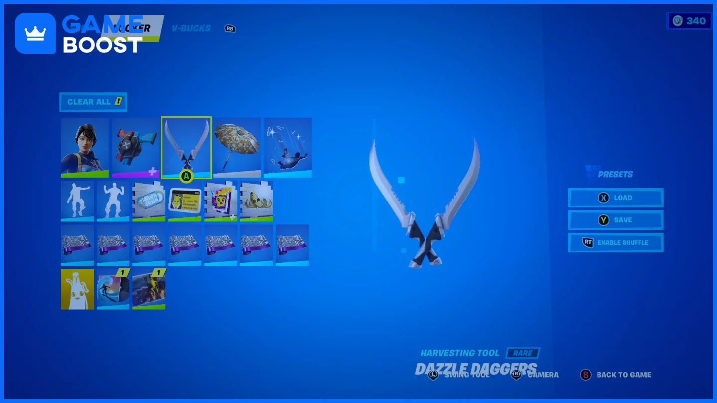 dazzle daggers fortnite pickaxe