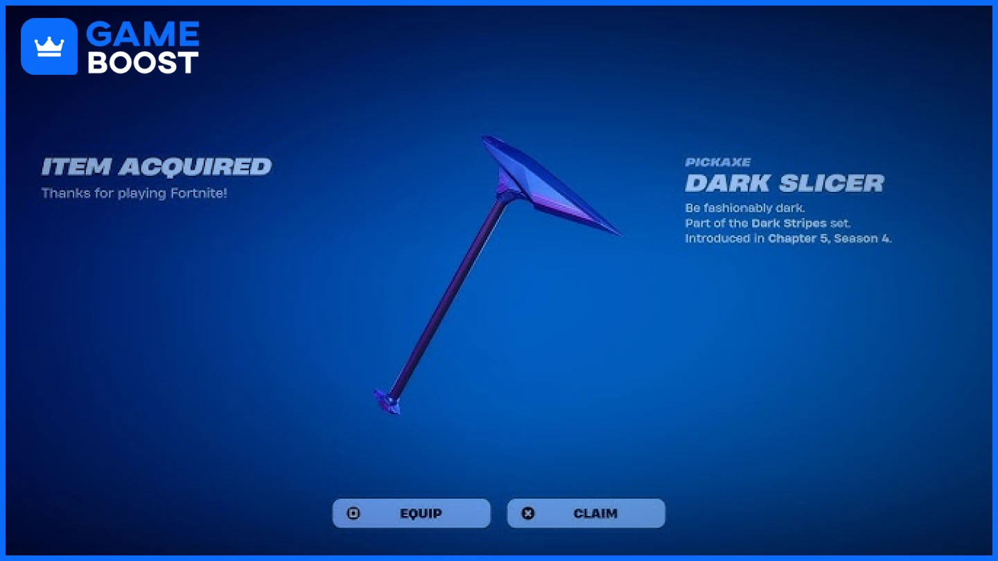 trancheuse sombre pioche fortnite