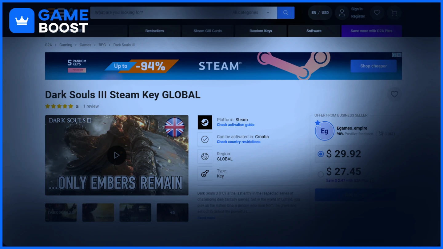g2a dark souls 3