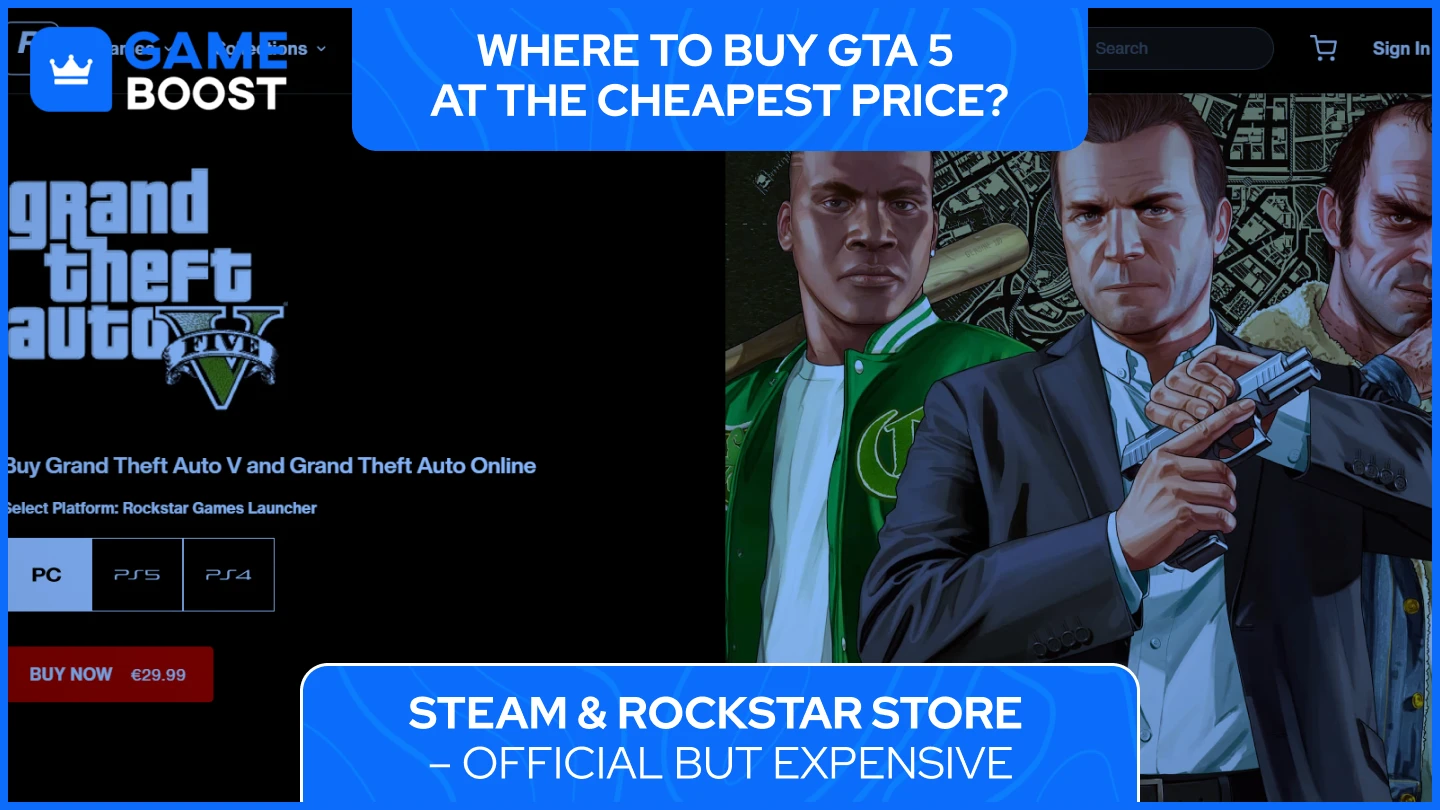 在Steam和Rockstar商店购买GTA 5