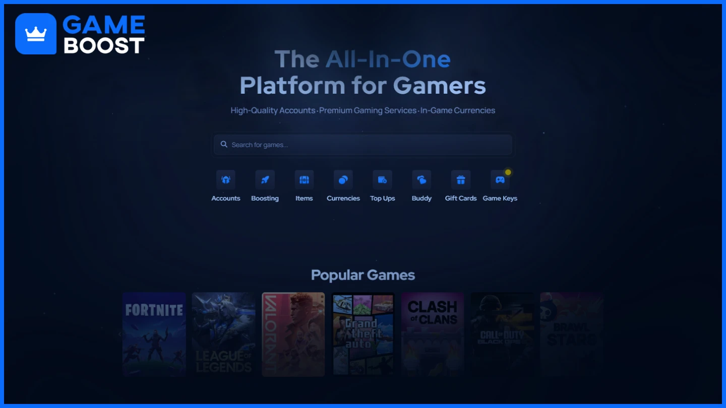 gameboost homepage