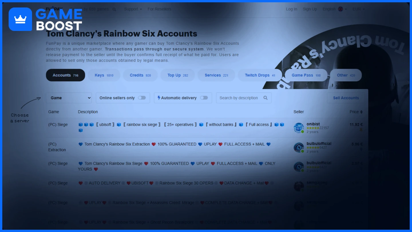 funpay rainbox six siege