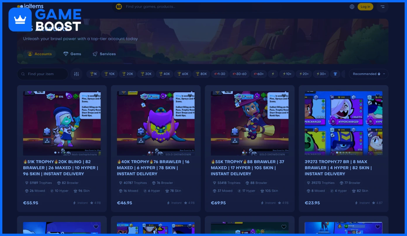 brawl stars accounts from igitems