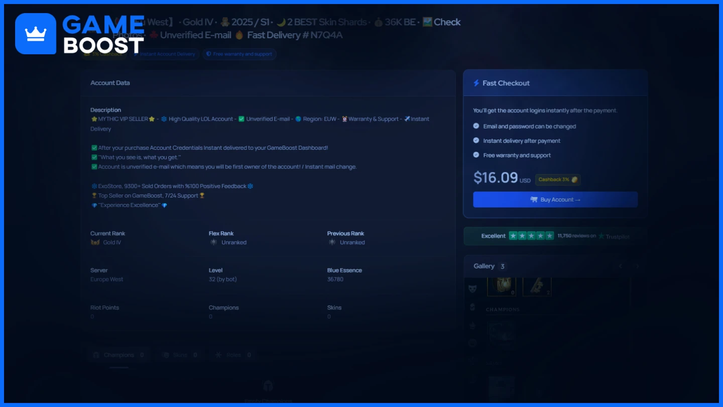 gameboost account 