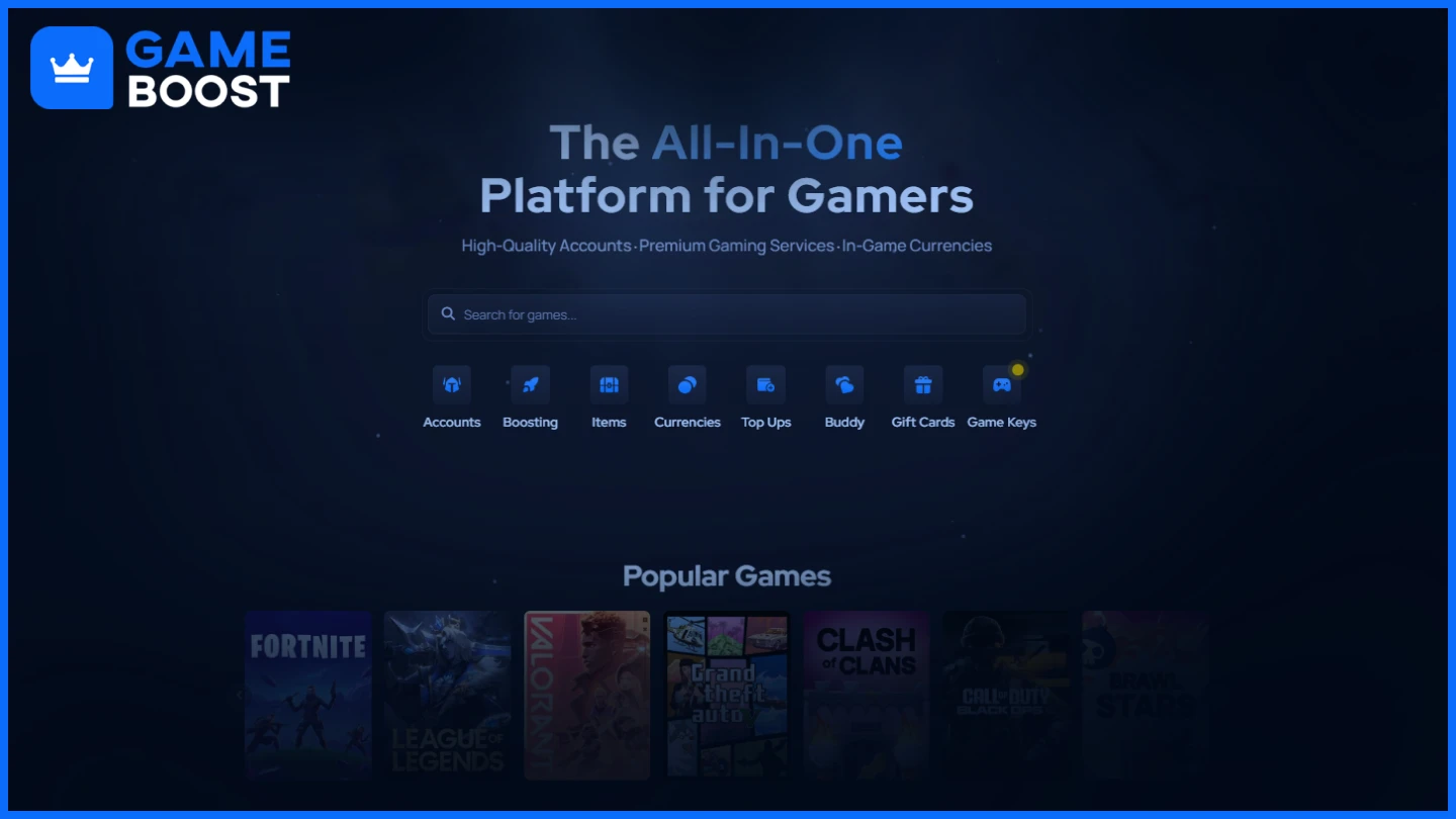 gameboost homepage
