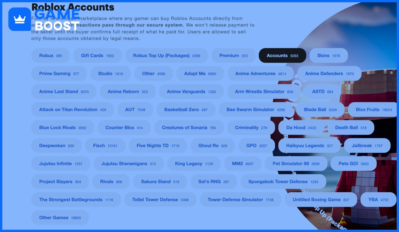 roblox accounts from FunPay