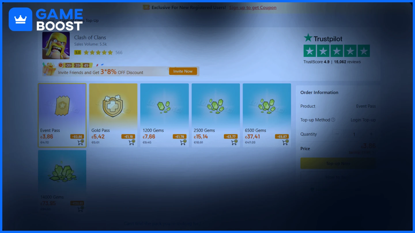 lootbar clash of clans gems