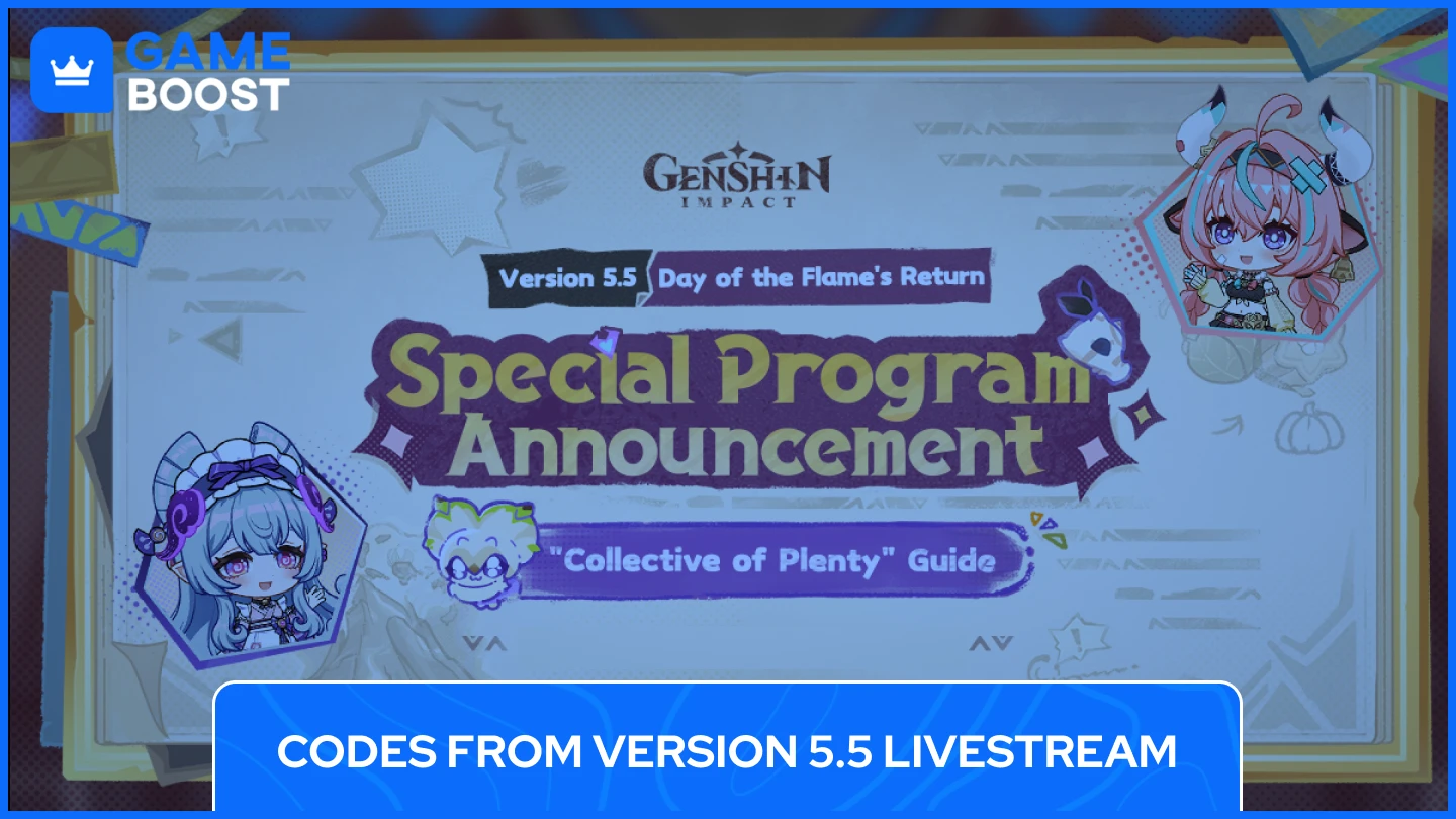 genshin impact codes from version 5.5. livestream