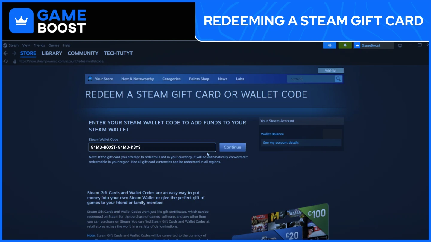 steam wallet code