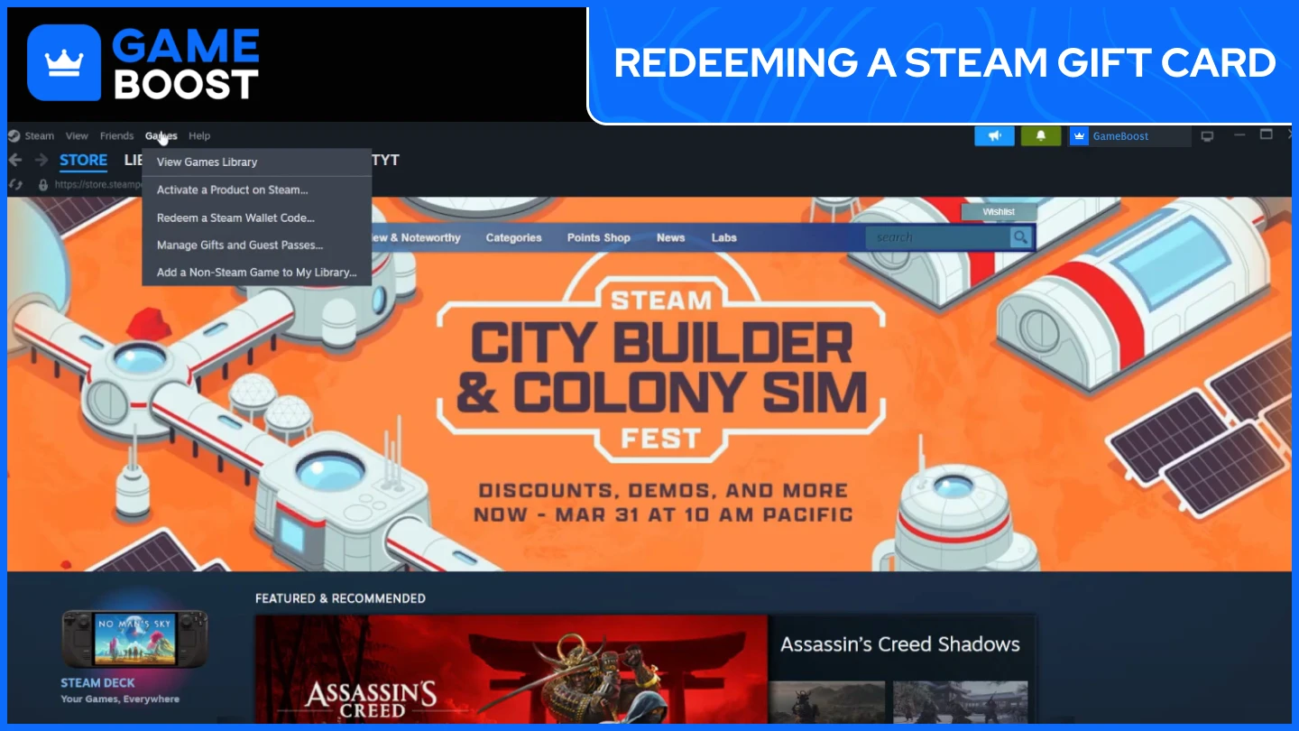 redeeming steam wallet code