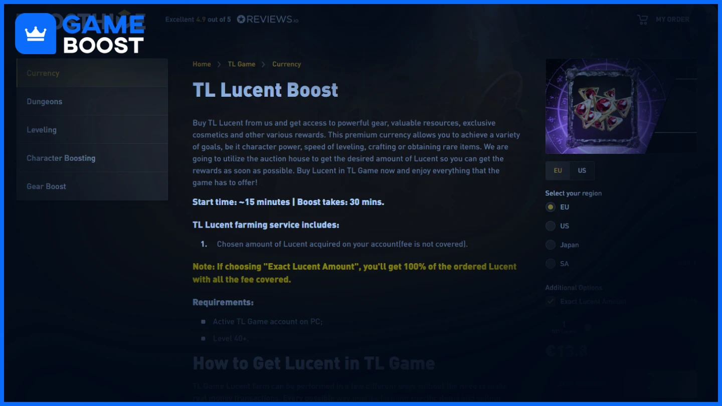 boostive throne and liberty lucent