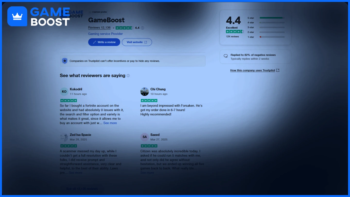 gameboost trustpilot