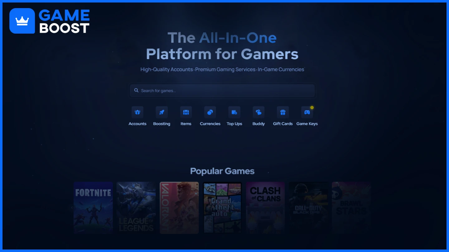 gameboost homepage