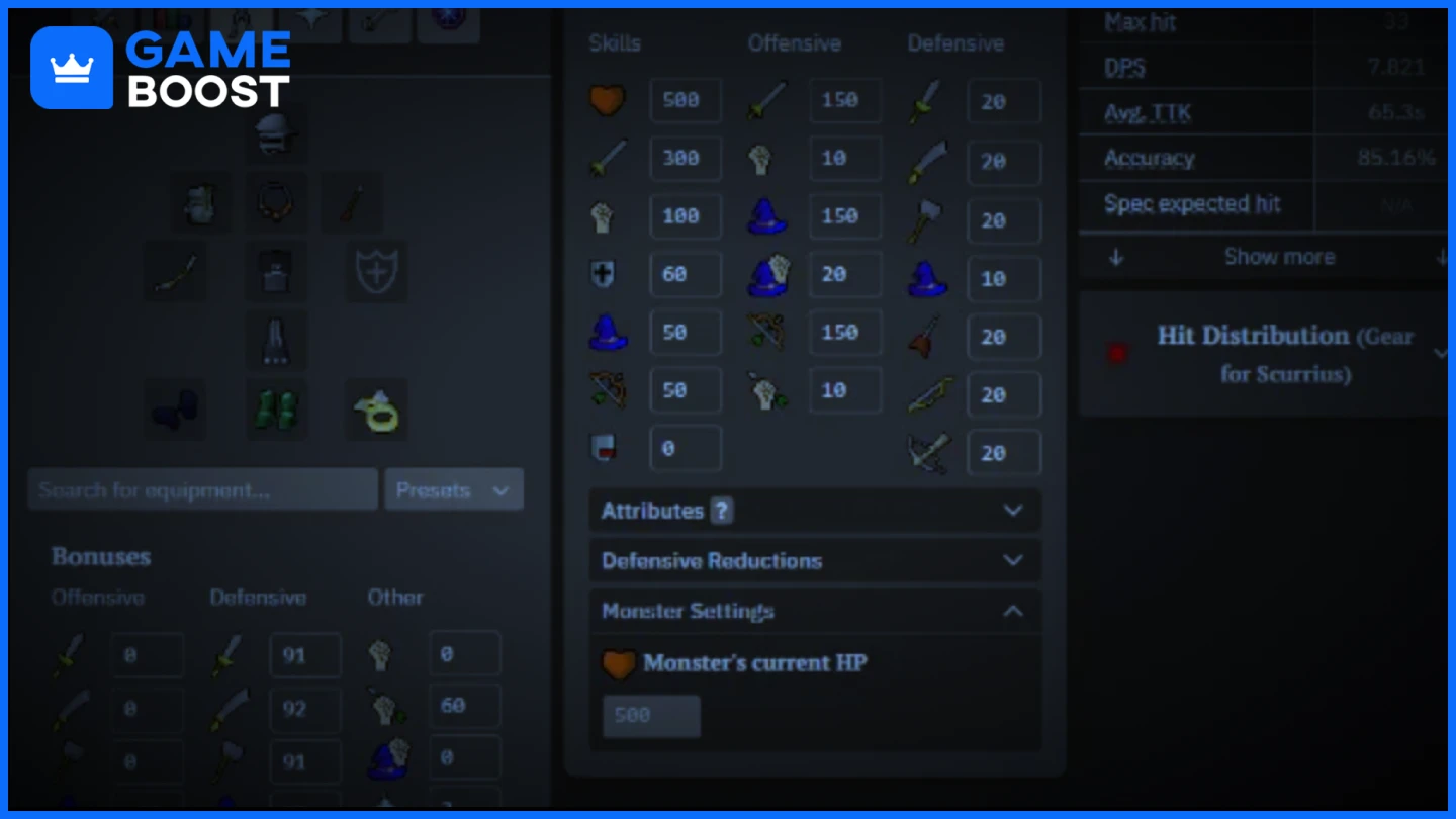 ranged gear setup