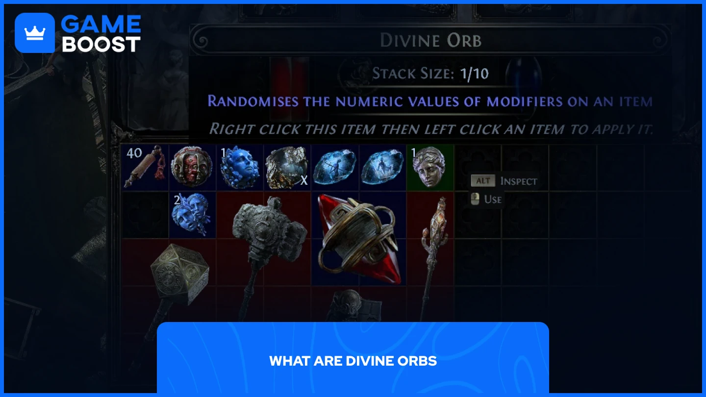 a picture of a divine orb in a player inventory