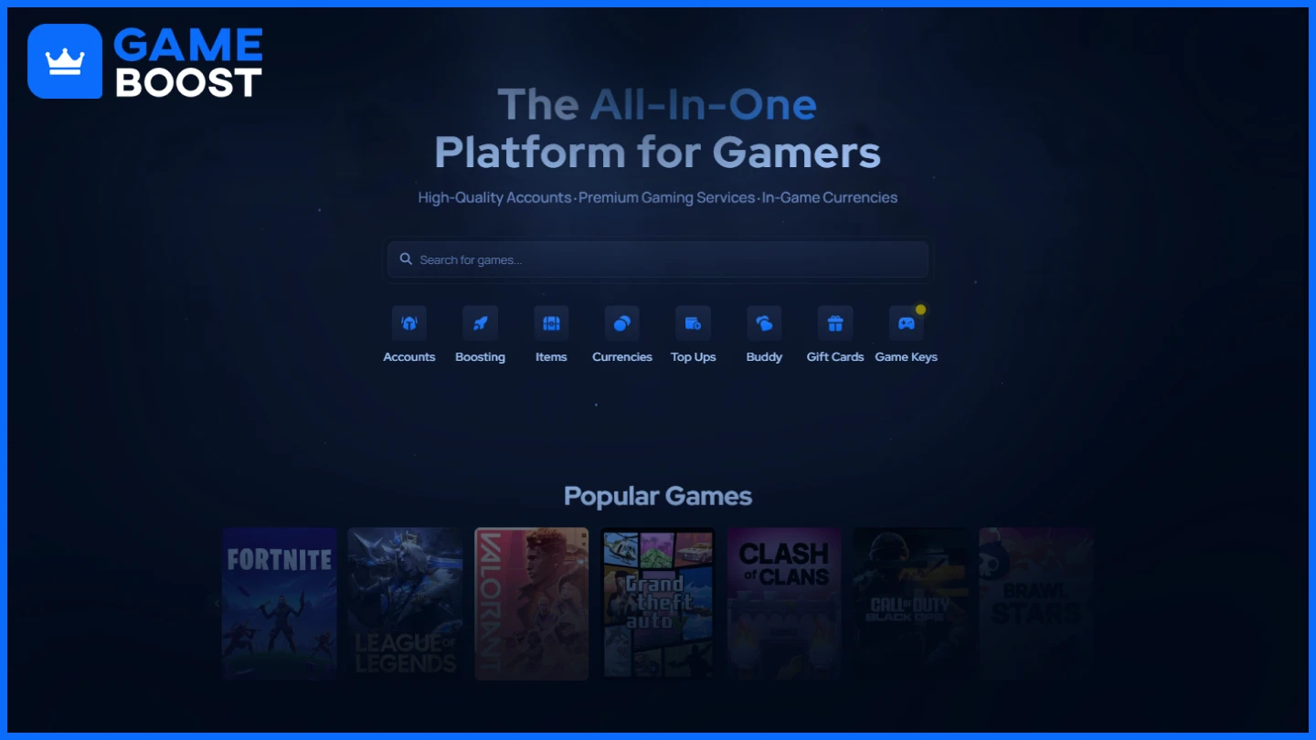 gameboost homepage