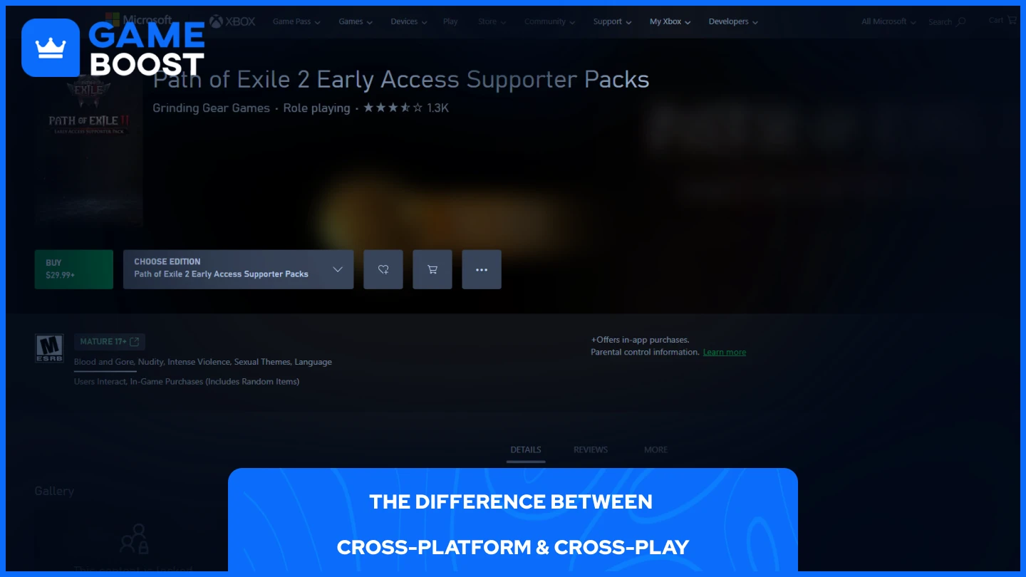 Path of Exile 2 Early Access Supporter Packs Xbox Page