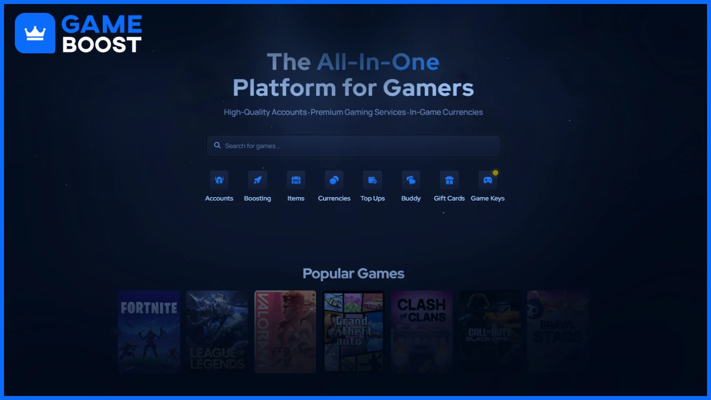 gameboost homepage