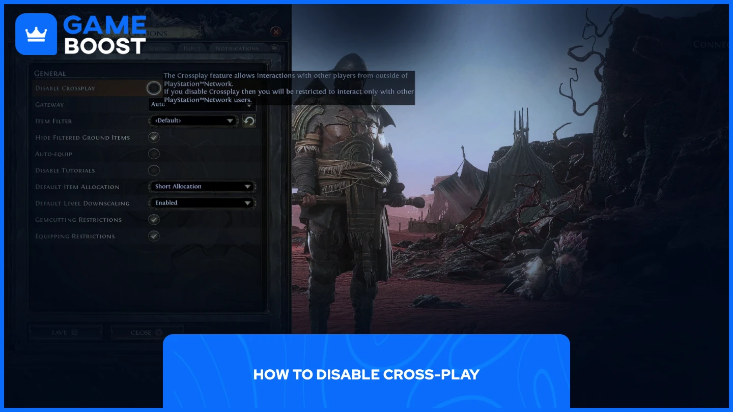 a picture of path of exile 2 in-game settings