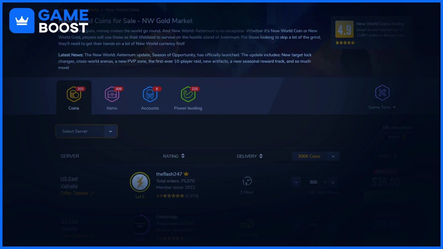 playerauctions new world gold