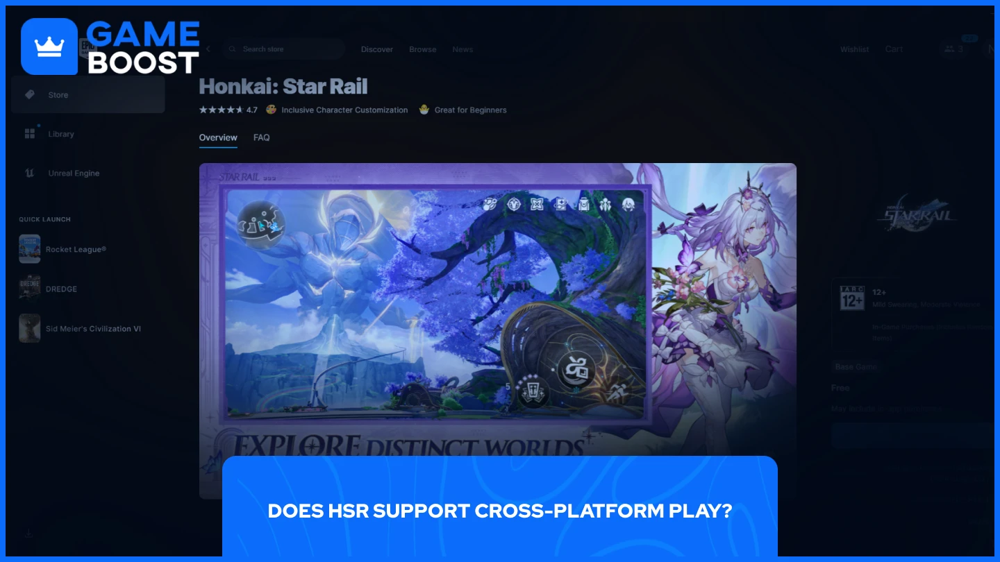 honkai star rail epic games page