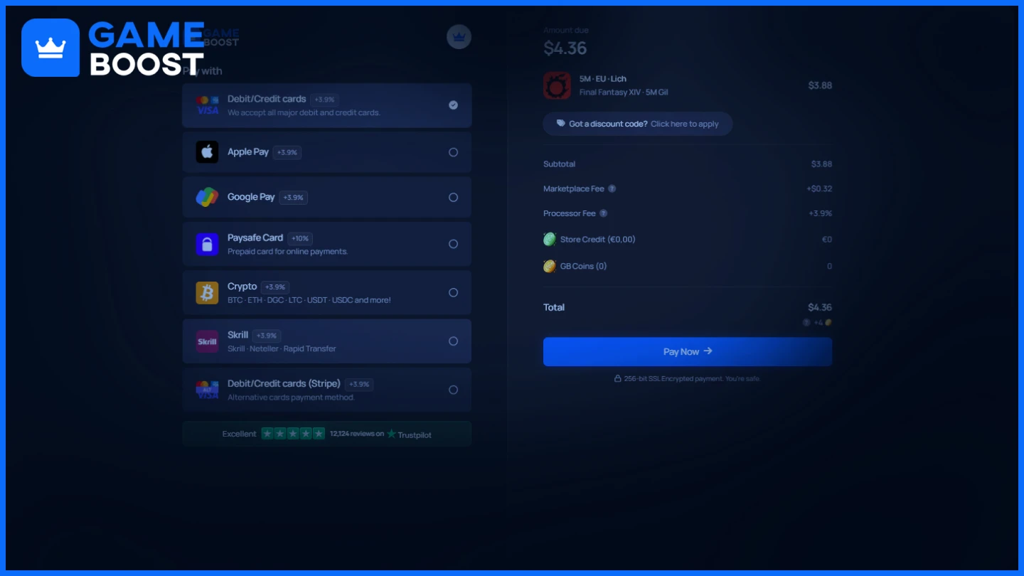gameboost payment