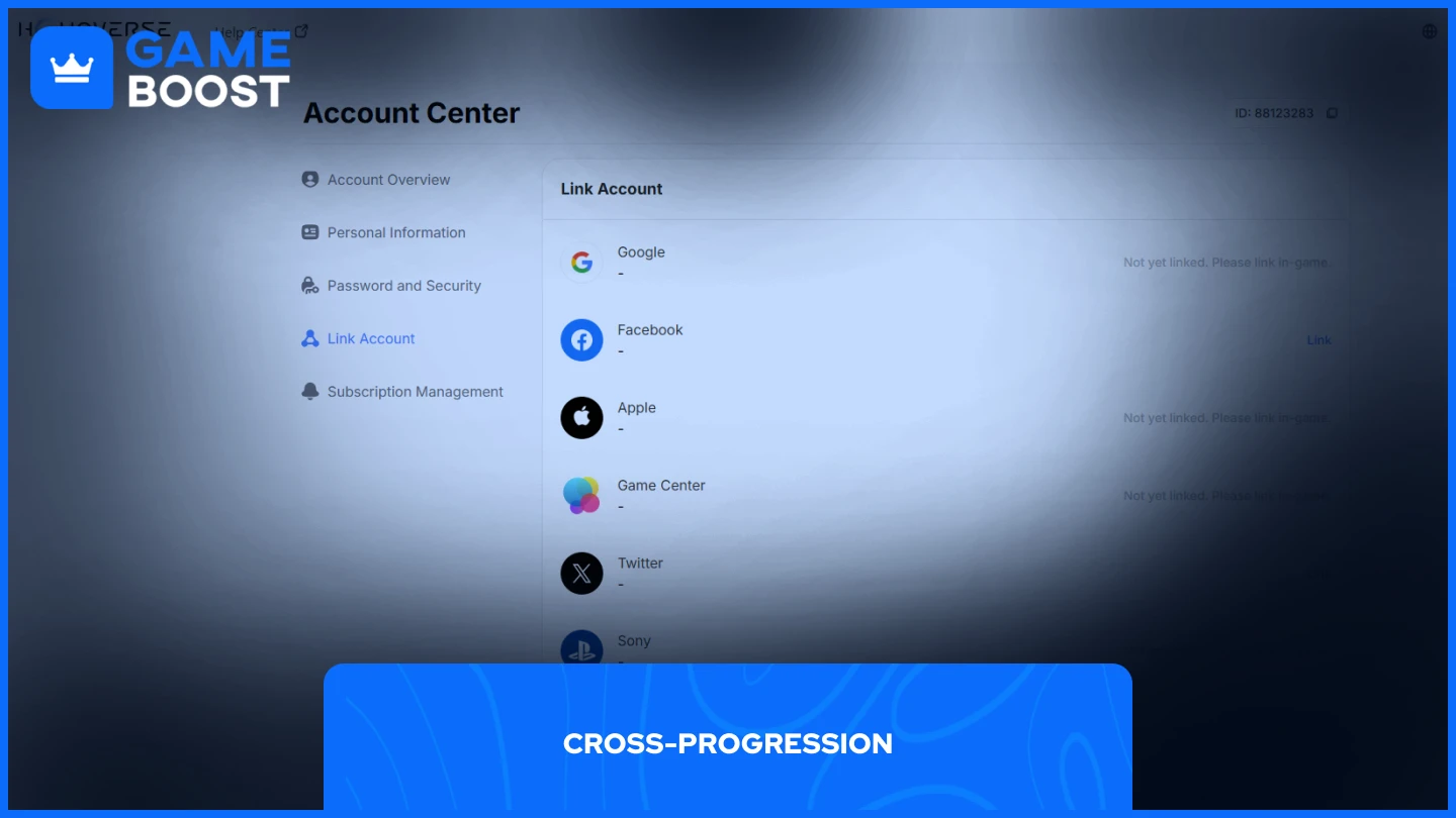 hoyoverse account center