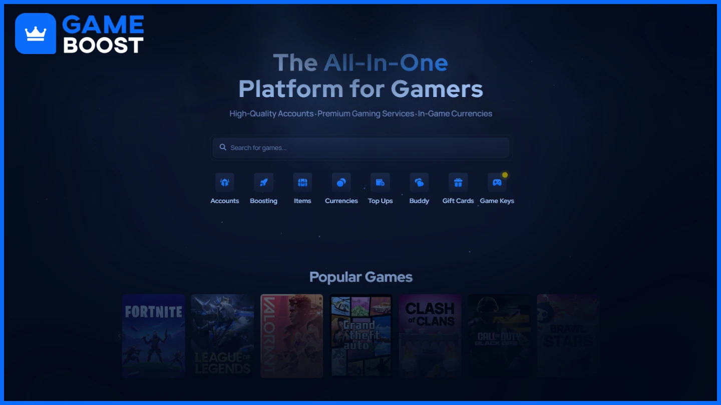 gameboost homepage