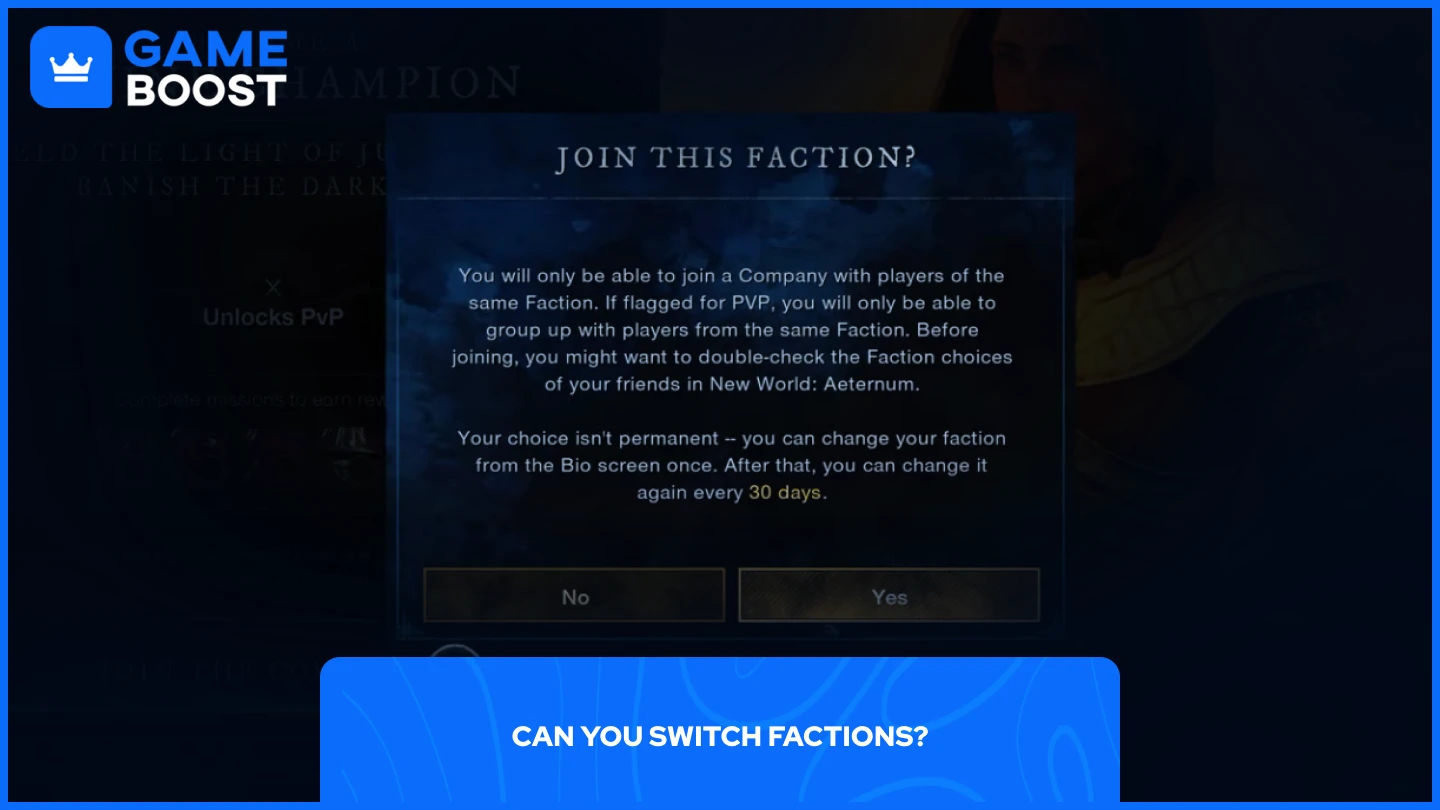join this faction prompt in new world