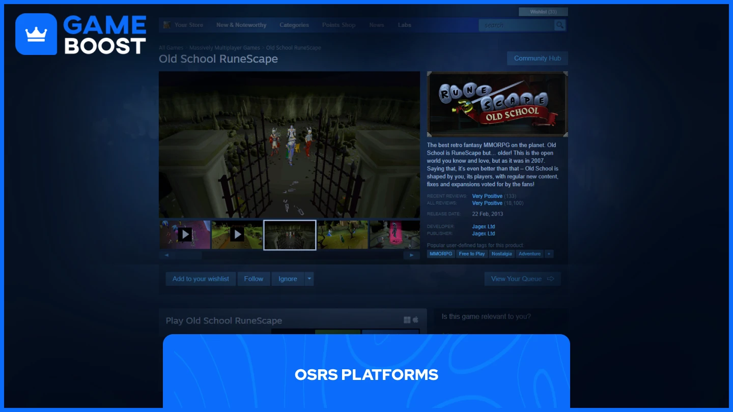 a picture for osrs steam page