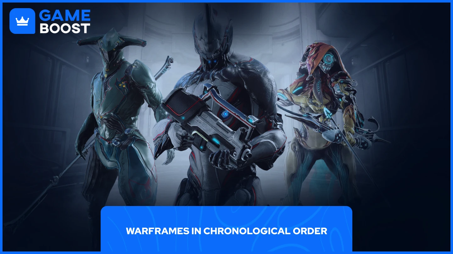 a picture of three warframes ready to fight