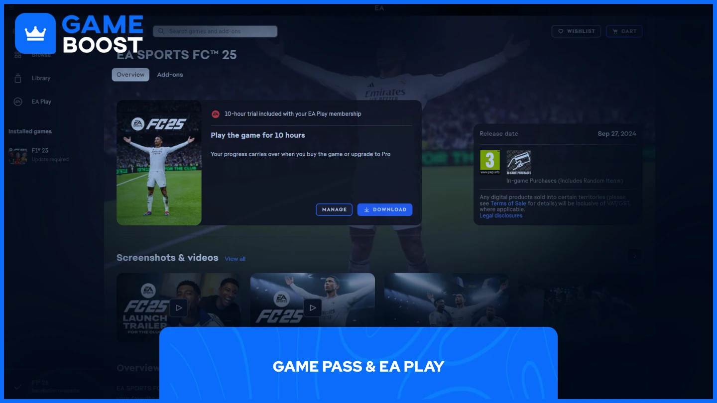 FC 25 EA Store Page