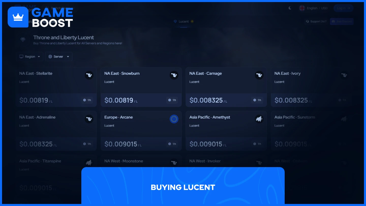 gameboost lucent product page