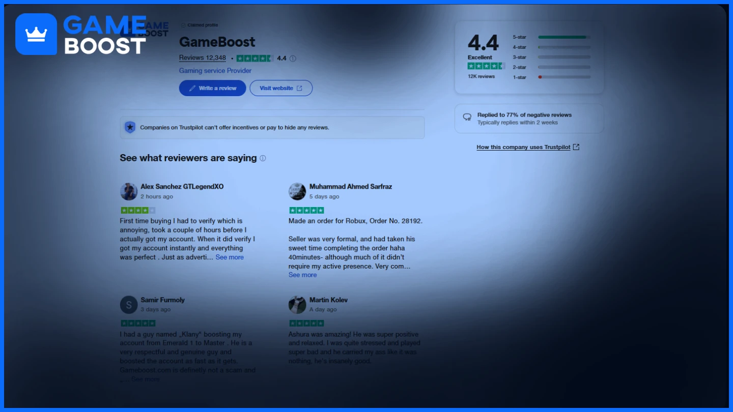 gameboost trustpilot