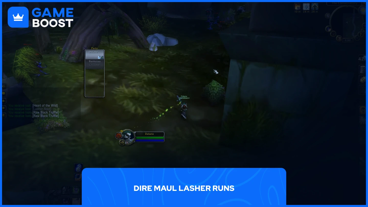 a picture of Dire Maul Lasher Run