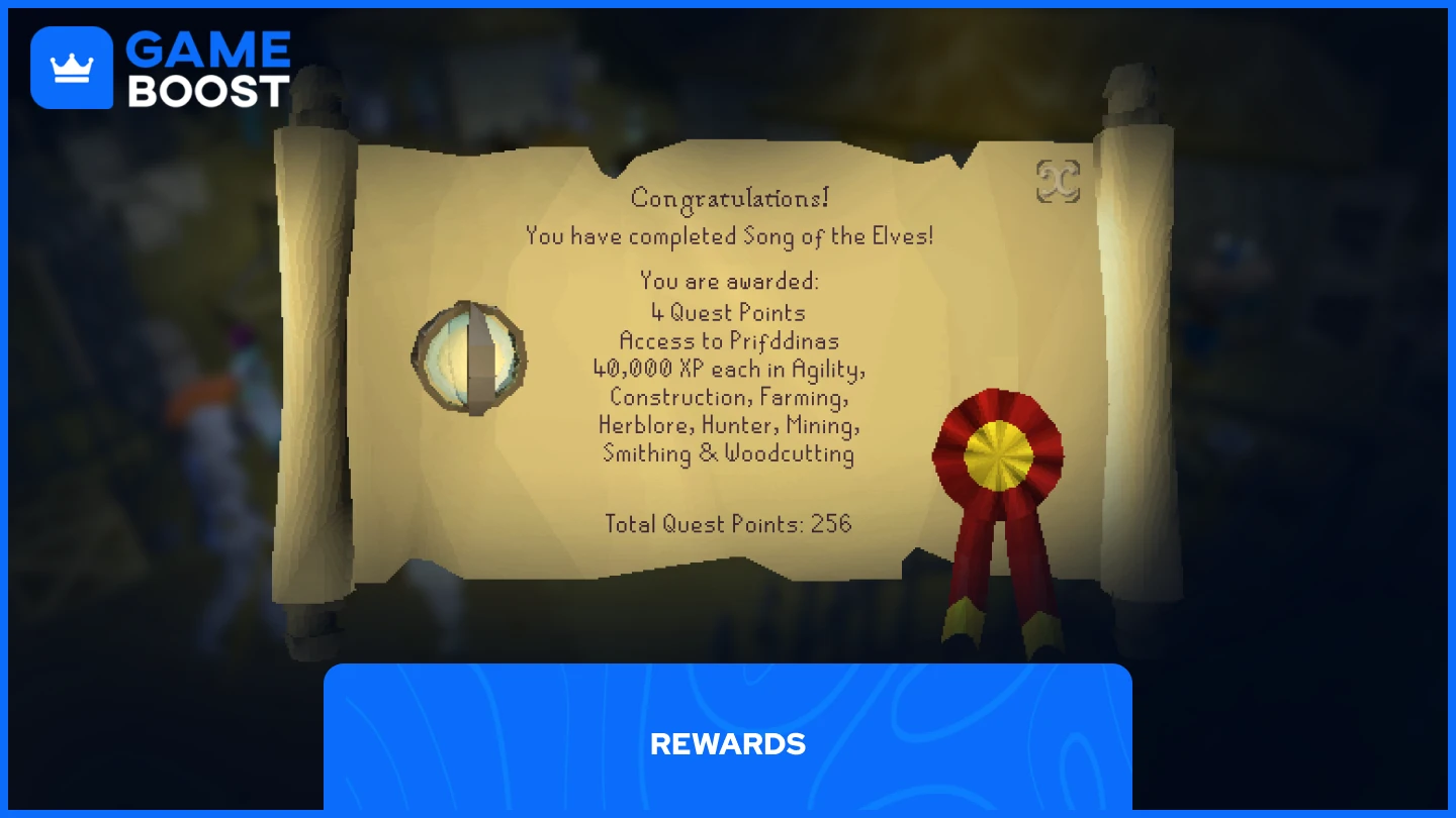 a picture of Song of the Elves rewards