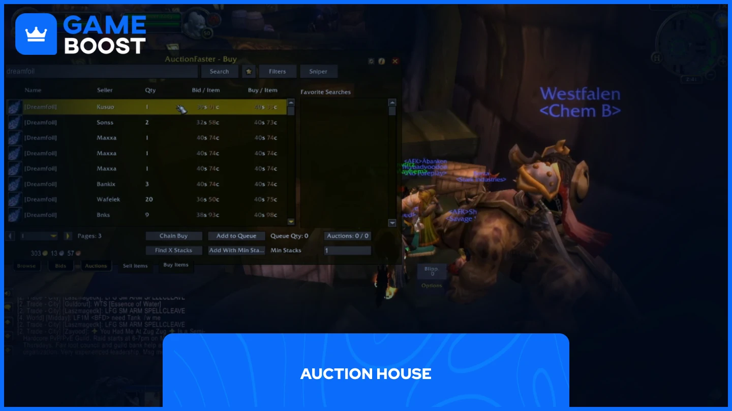 a picture of wow auction house