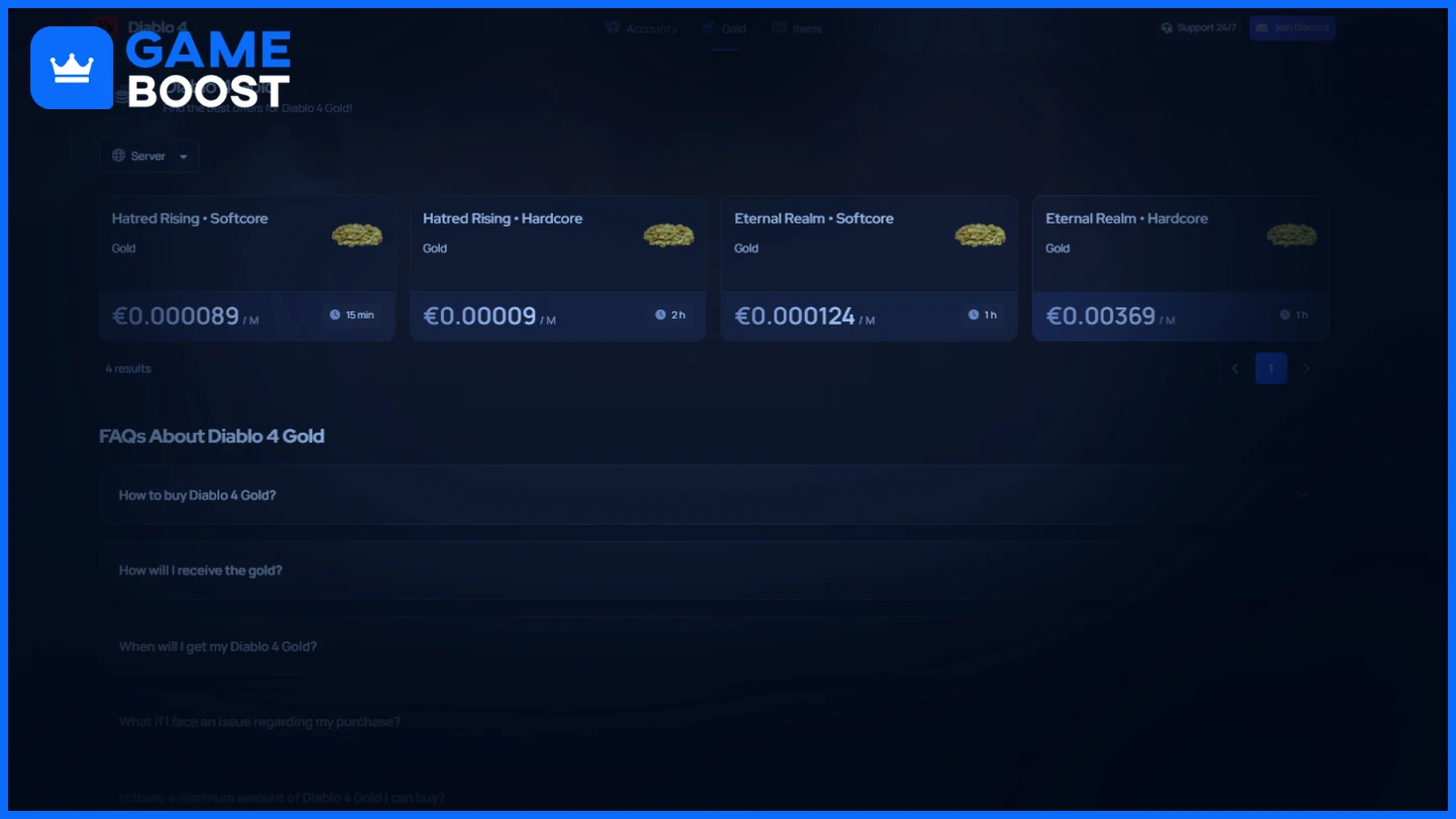 gameboost diablo 4 gold 