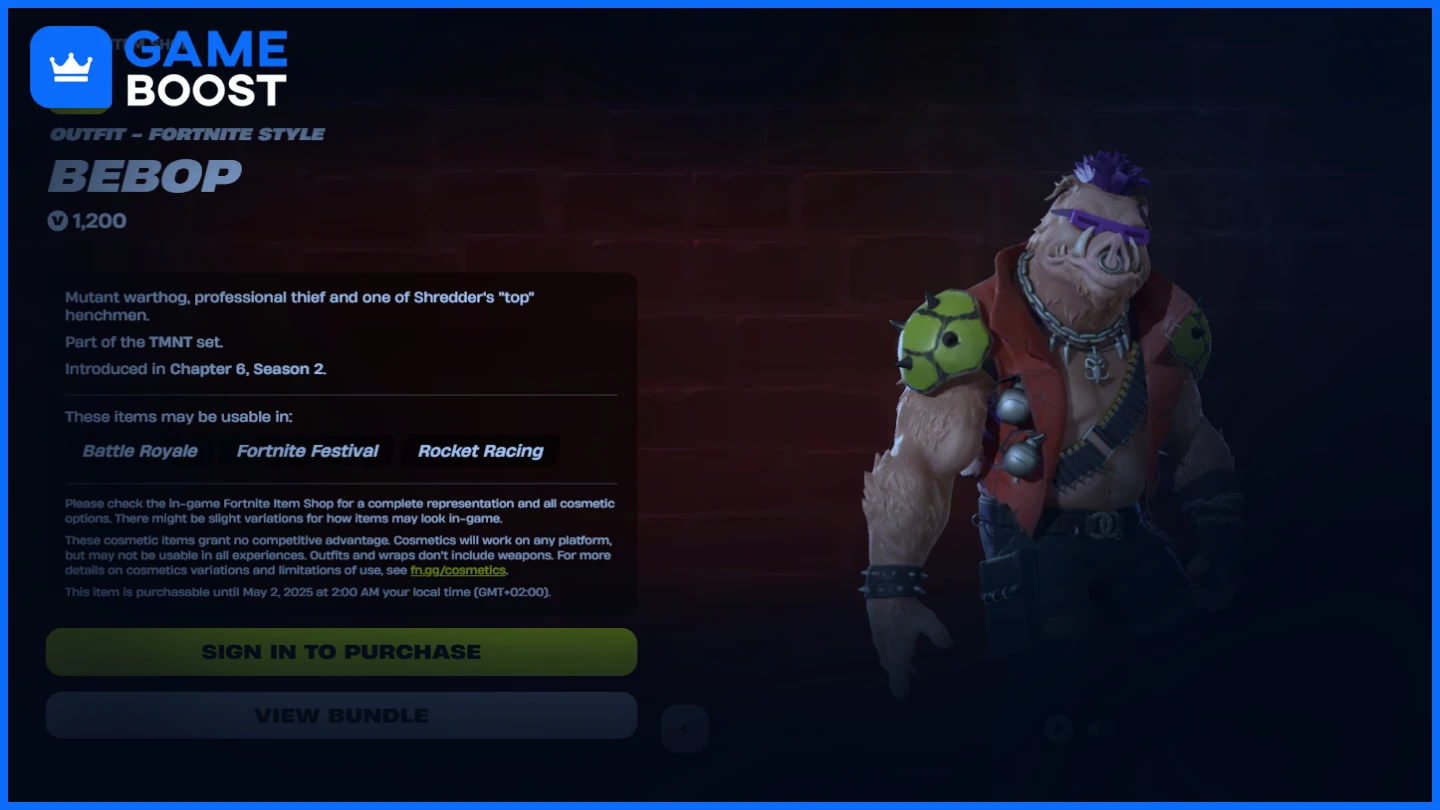 fortnite bebop