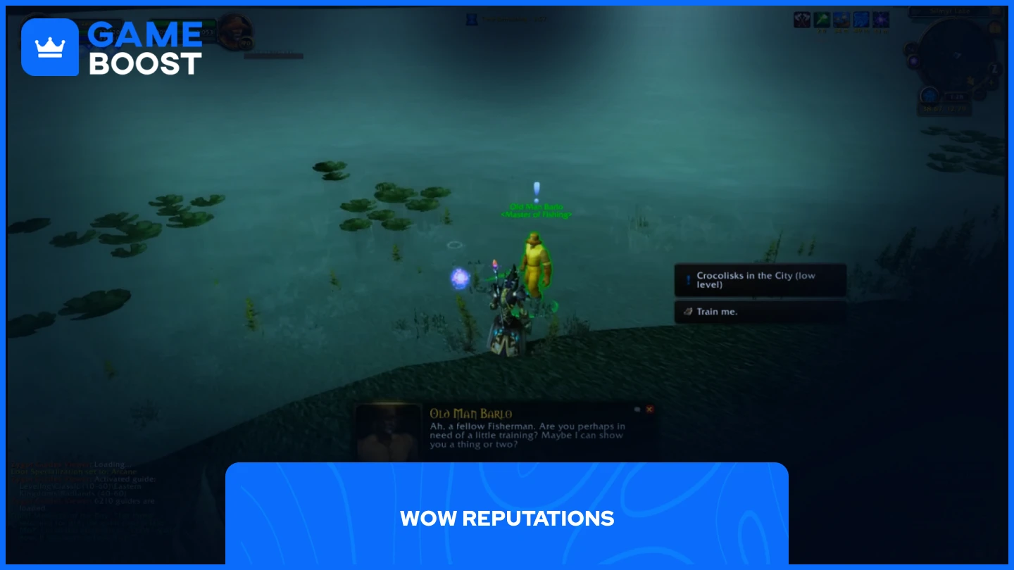 a picture of a player talking to an NPC in wow classic