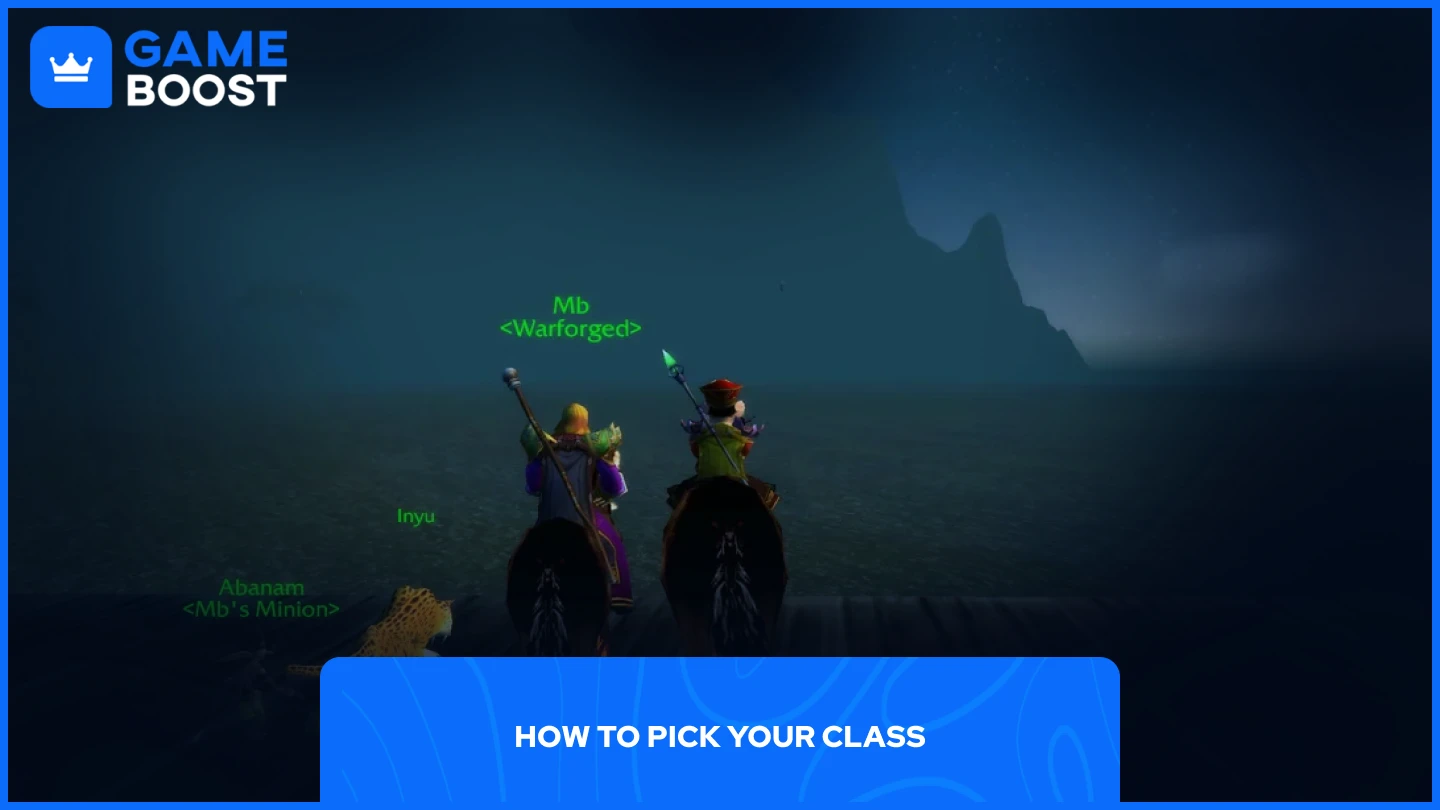 un'immagine di due giocatori che guardano il mare in wow classic